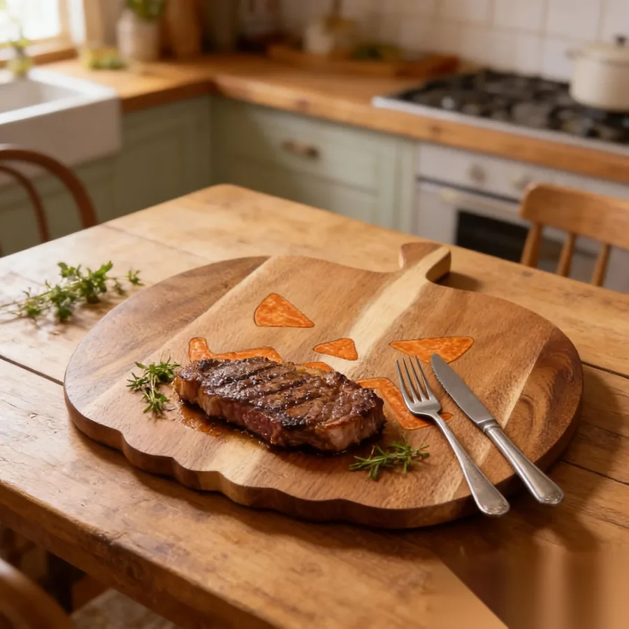 Shoreline Mornings Tall Board — PEIMI handcrafted resin and wood serving board